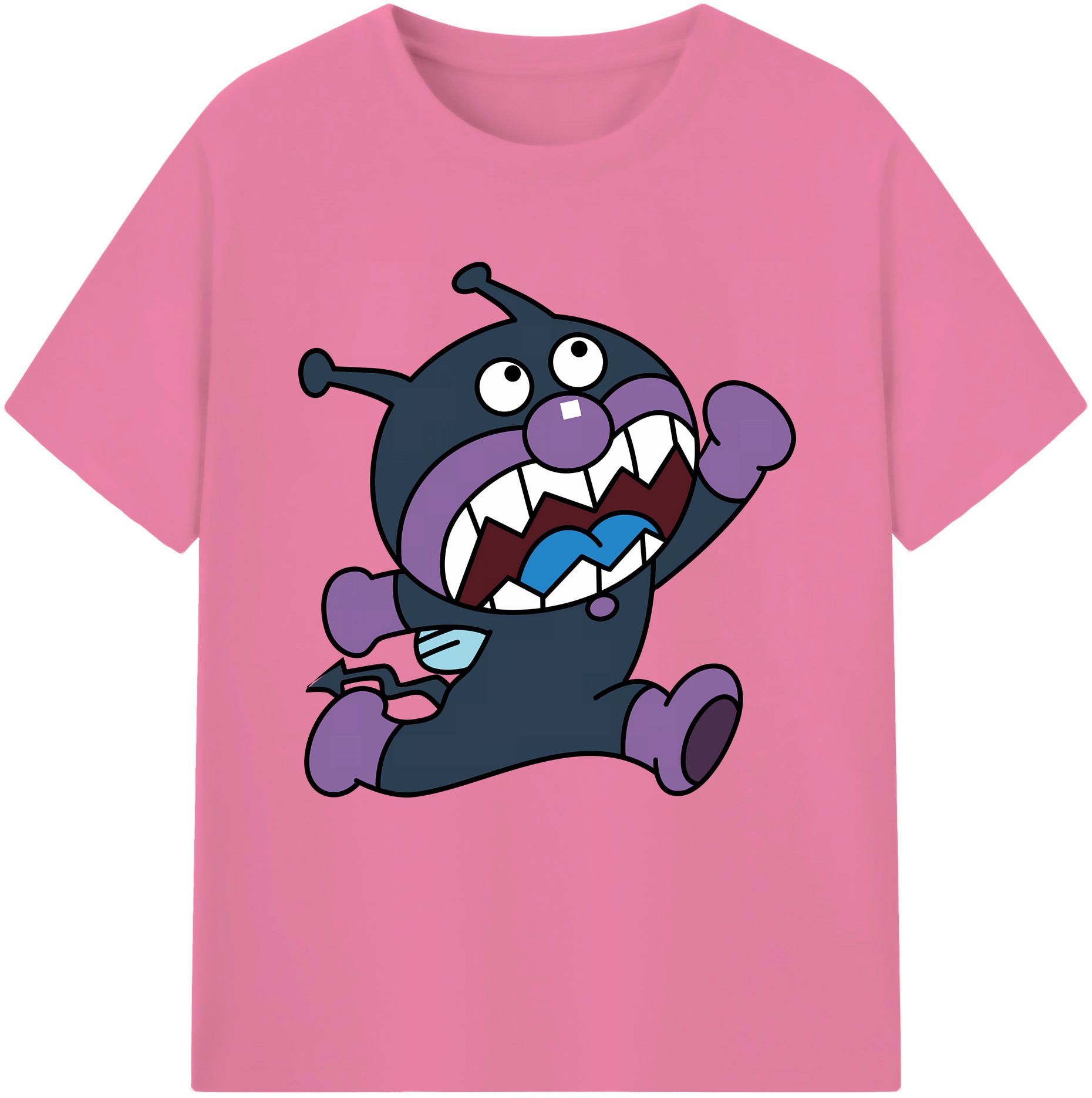 （画像用） アンパンマン Anpanman 綿100％半袖Tシャツ（フロントプリント）